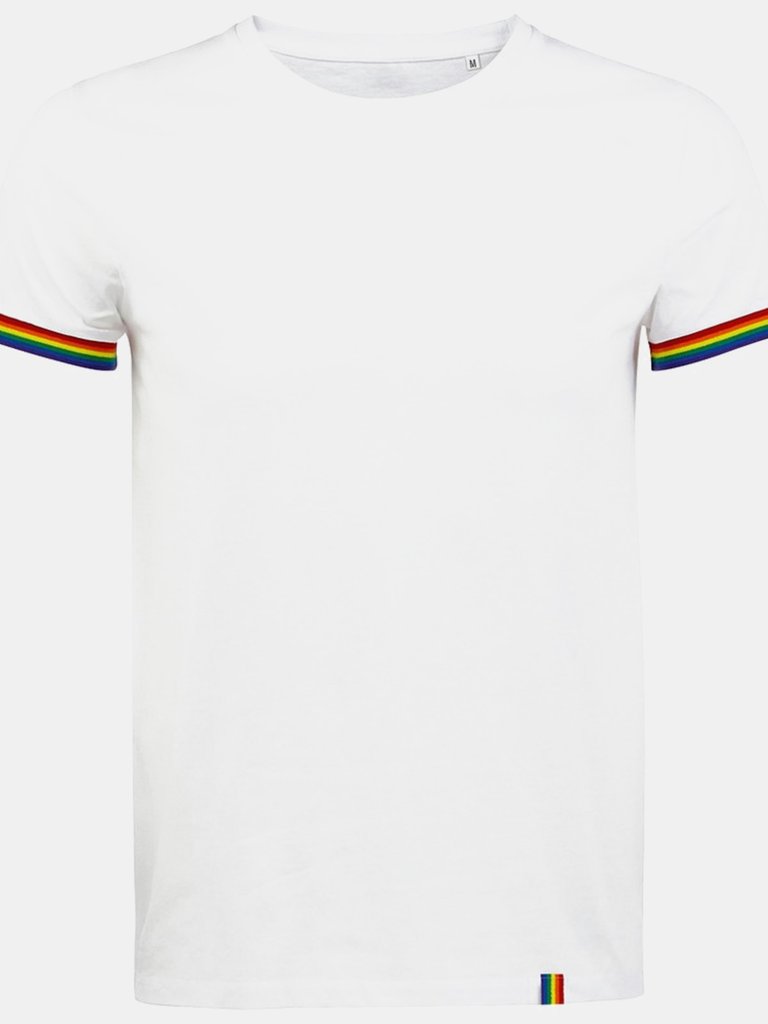 SOLS Mens Rainbow T-Shirt (White/Multicolored) - White/Multicolored