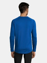 SOLS Mens Sporty Long Sleeve Performance T-Shirt (Royal Blue)