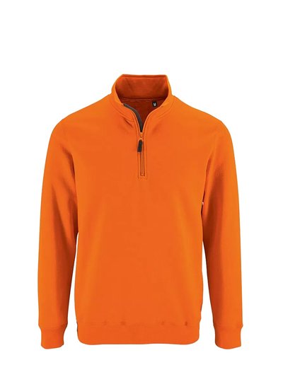 SOLS SOLS Mens Stan Contrast Zip Neck Sweatshirt (Orange) product