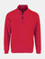 SOLS Mens Stan Contrast Zip Neck Sweatshirt  - Red
