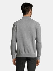 SOLS Mens Sundae Full Zip Sweat Jacket (Deep Grey Marl)