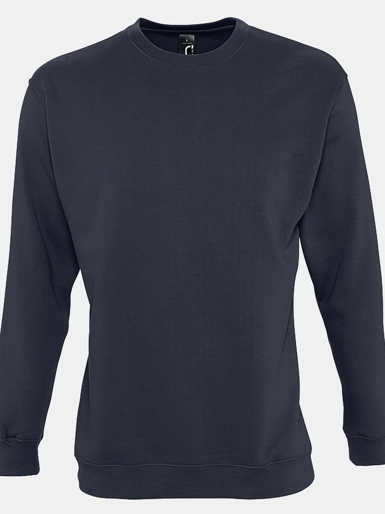SOLS Mens Supreme Plain Cotton Rich Sweatshirt (Navy) - Navy