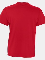 SOLS Mens Victory V Neck Short Sleeve T-Shirt (Red)