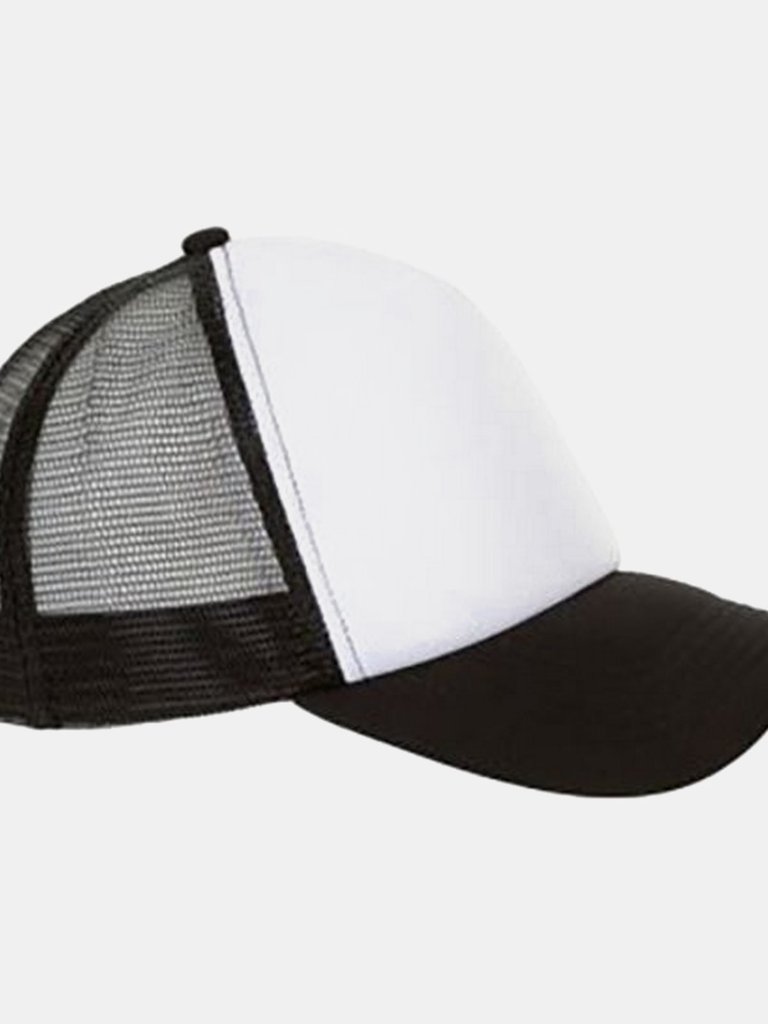 SOLS Unisex Bubble Contrast Cap (White/Black) - White/Black