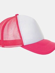 SOLS Unisex Bubble Contrast Cap (White/Neon Coral) - White/Neon Coral