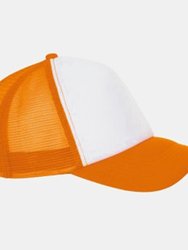 SOLS Unisex Bubble Contrast Cap (White/Neon Orange) - White/Neon Orange