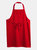 SOLS Unisex Gala Long Bib Apron / Barwear (Red) (One Size) (One Size) (One Size)