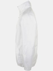 SOLS Unisex Shift Showerproof Windbreaker Jacket (White)