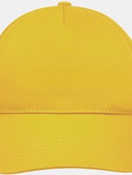 SOLS Unisex Sunny 5 Panel Baseball Cap (Gold)