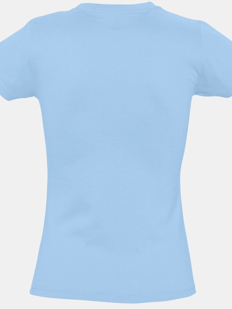 SOLS Womens/Ladies Imperial Heavy Short Sleeve Tee (Sky Blue)