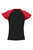 SOLS Womens/Ladies Milky Contrast Short/Sleeve T-Shirt (Black/Red)