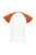 SOLS Womens/Ladies Milky Contrast Short/Sleeve T-Shirt (White/Orange)