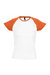 SOLS Womens/Ladies Milky Contrast Short/Sleeve T-Shirt (White/Orange) - White/Orange