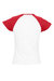 SOLS Womens/Ladies Milky Contrast Short/Sleeve T-Shirt (White/Red)