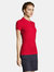 SOLS Womens/Ladies People Pique Short Sleeve Cotton Polo Shirt (Red)