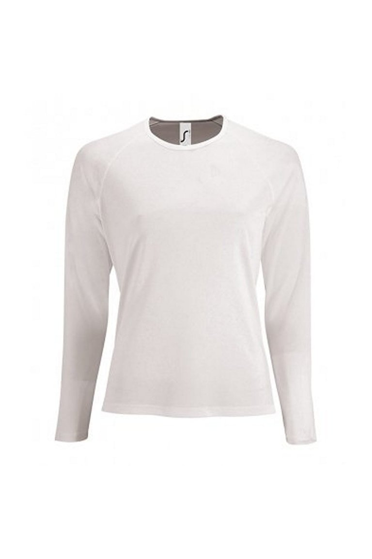 SOLS Womens/Ladies Sporty Long Sleeve Performance T-Shirt (White) - White