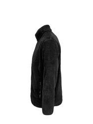 Unisex Adult Finch Fluffy Jacket - Black