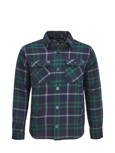 SOLS Unisex Adult Noah Flannel Padded Overshirt - Green Empire product