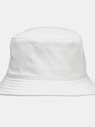 Unisex Adult Twill Bucket Hat - White - White