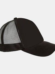 Unisex Bubble Contrast Cap - Black - Black