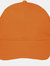 Unisex Buffalo 6 Panel Baseball Cap - Orange