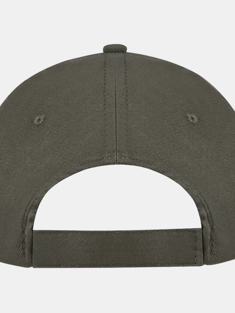 Unisex Sunny 5 Panel Baseball Cap - Army/Beige