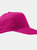 Unisex Sunny 5 Panel Baseball Cap - Fuchsia - Fuchsia