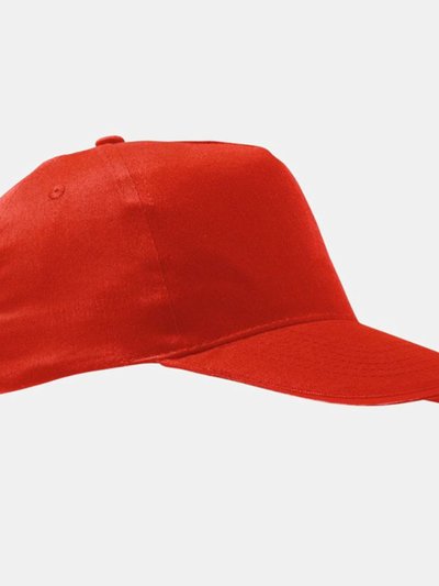 SOLS Unisex Sunny 5 Panel Baseball Cap - Red product