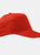 Unisex Sunny 5 Panel Baseball Cap - Red - Red
