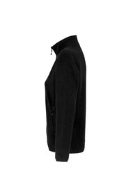 Womens/Ladies Factor Microfleece Recycled Fleece Jacket - Black