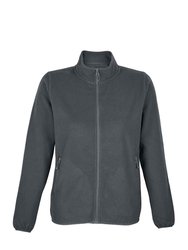 Womens/Ladies Factor Microfleece Recycled Fleece Jacket - Charcoal - Charcoal