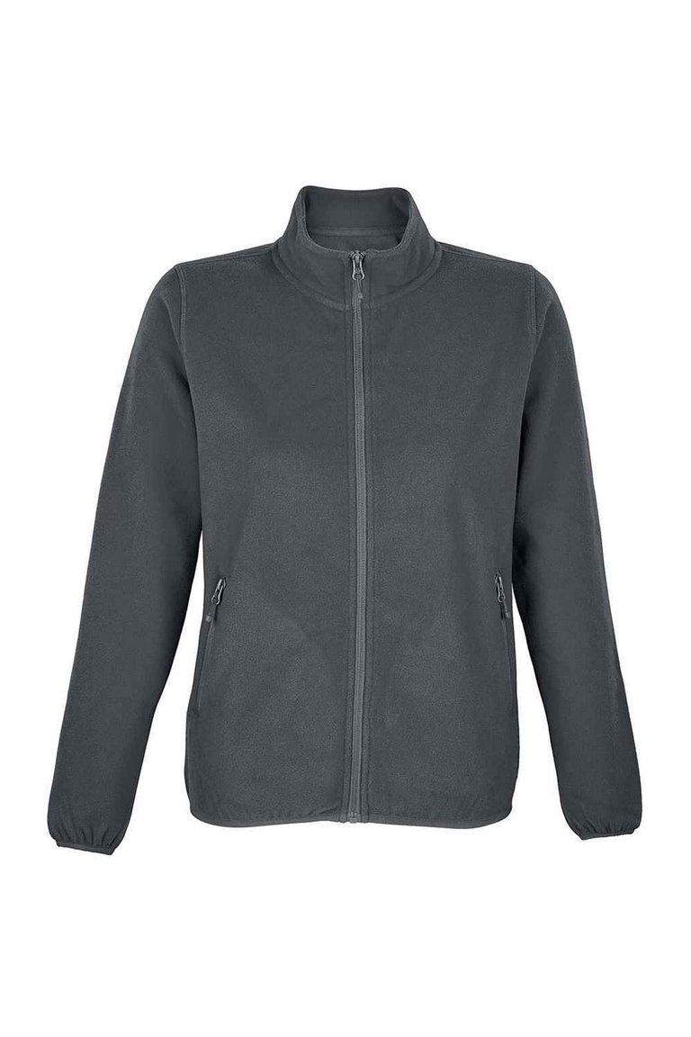 Womens/Ladies Factor Microfleece Recycled Fleece Jacket - Charcoal - Charcoal