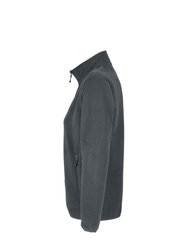 Womens/Ladies Factor Microfleece Recycled Fleece Jacket - Charcoal