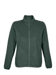 Womens/Ladies Factor Microfleece Recycled Fleece Jacket - Forest Green - Forest Green
