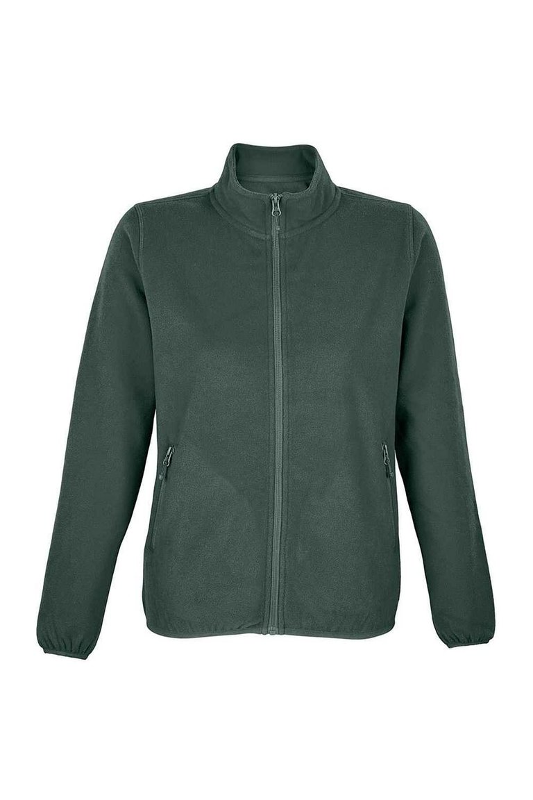 Womens/Ladies Factor Microfleece Recycled Fleece Jacket - Forest Green - Forest Green