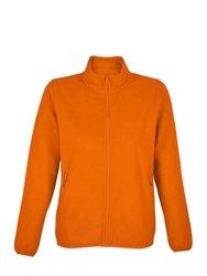 Womens/Ladies Factor Microfleece Recycled Fleece Jacket - Orange - Orange