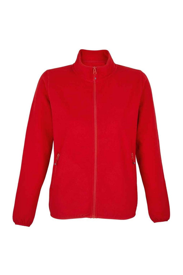 Womens/Ladies Factor Microfleece Recycled Fleece Jacket - Red - Red