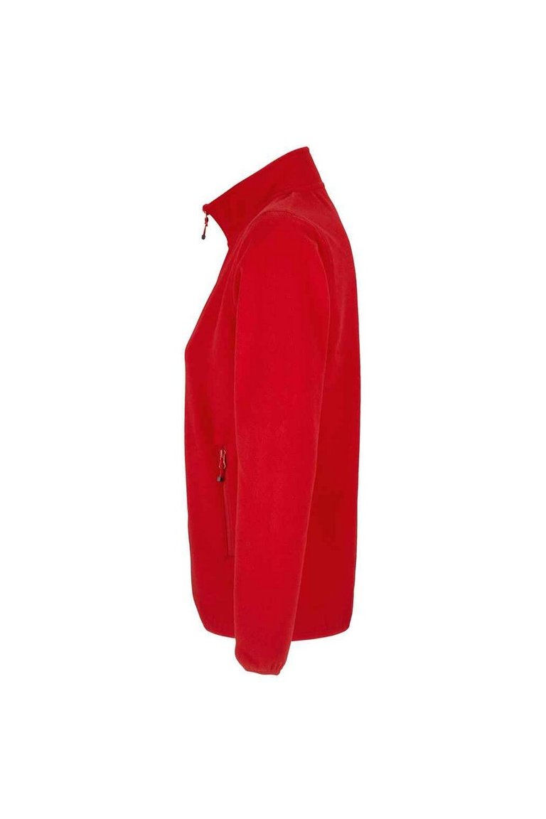 Womens/Ladies Factor Microfleece Recycled Fleece Jacket - Red