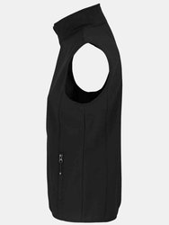 Womens/Ladies Falcon Softshell Recycled Body Warmer - Black