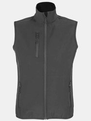 Womens/Ladies Falcon Softshell Recycled Body Warmer - Charcoal - Charcoal