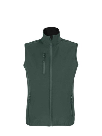 SOLS Womens/Ladies Falcon Softshell Recycled Body Warmer - Forest Green product