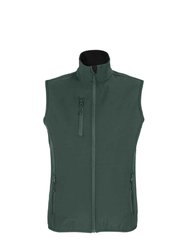 Womens/Ladies Falcon Softshell Recycled Body Warmer - Forest Green - Forest Green