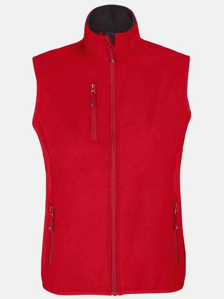 Womens/Ladies Falcon Softshell Recycled Body Warmer - Pepper Red - Pepper Red