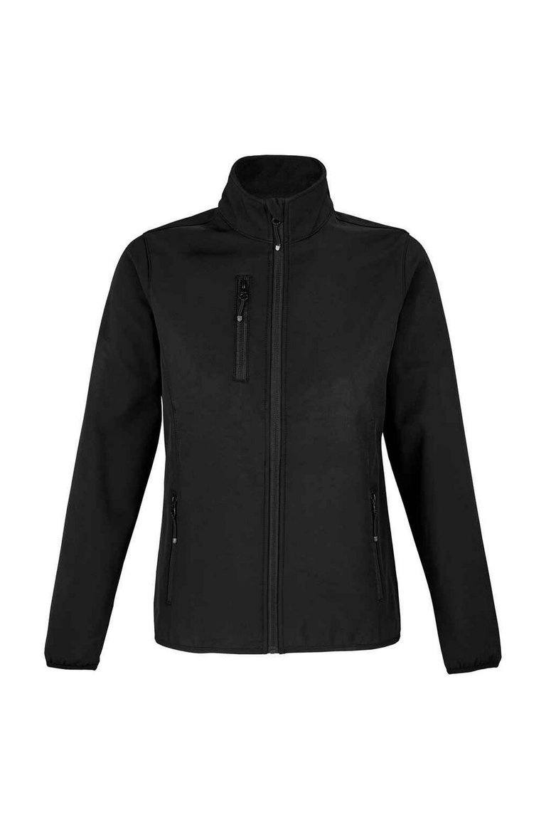 Womens/Ladies Falcon Softshell Recycled Soft Shell Jacket - Black - Black