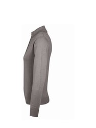 Womens/Ladies Gordon Full Zip Cardigan - Grey