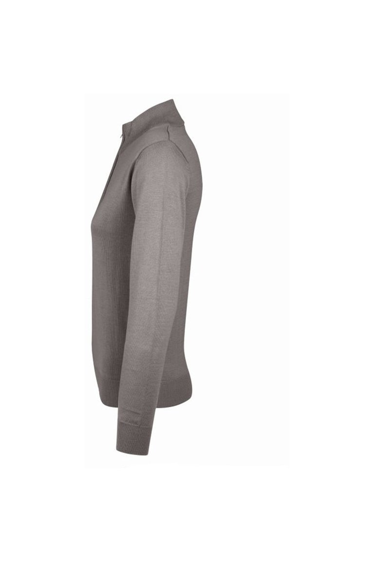 Womens/Ladies Gordon Full Zip Cardigan - Grey