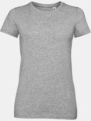 Womens/Ladies Millenium Stretch T-Shirt - Grey Marl