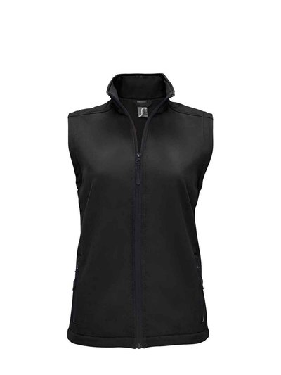 SOLS Womens/Ladies Race Softshell Vest - Black product