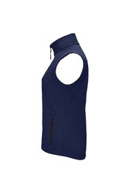 Womens/Ladies Race Softshell Vest - French Navy