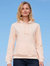 Womens/Ladies Spencer Hoodie - Creamy Pink